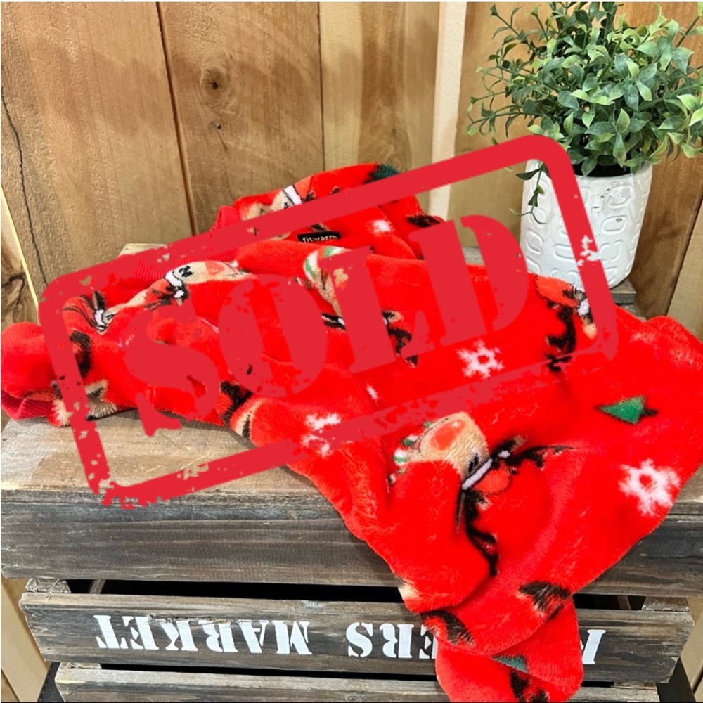 Fitwarm Doggie Christmas Jumpsuit PJs Sz. SM